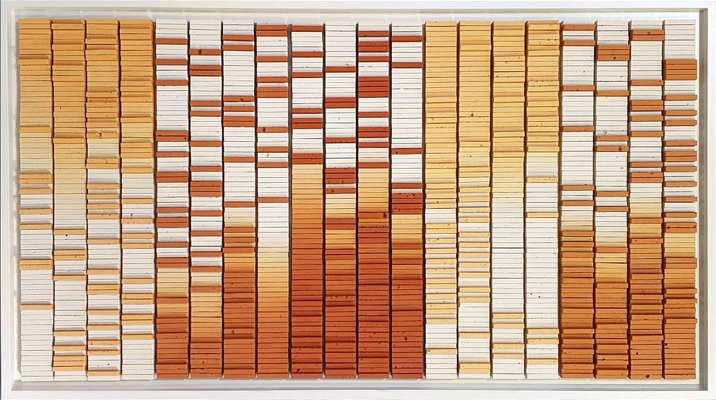 Jacob van der Beugel, Variations in DDC, Berlage Terracotta tiles, Royal Orchestra Building, Amsterdam, 2019 | Working Artist Org. Jacob van der Beugel, Variations in DDC, Berlage Terracotta tiles, Royal Orchestra Building, Amsterdam, 2019