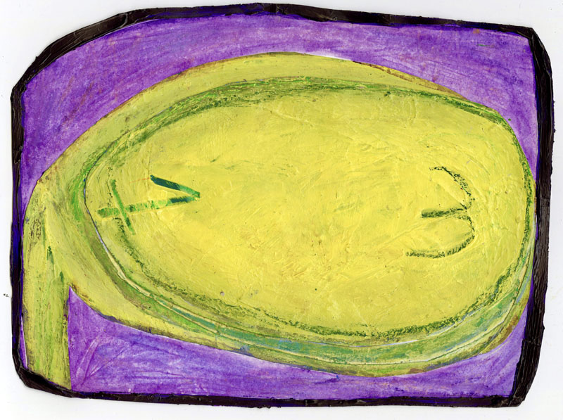 Jennifer Kang, Soon Enough, acrylic, watercolor, oil pastel, crayon, colored pencil, yupo paper, wood | Working Artist Org. Jennifer Kang, Soon Enough, acrylic, watercolor, oil pastel, crayon, colored pencil, yupo paper, wood