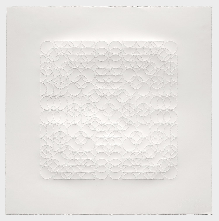 Thea Gregorius, Halo Refief IV, Pinpricks on paper, 2018 - Working Artist Org. Thea Gregorius, Halo Refief IV, Pinpricks on paper, 2018