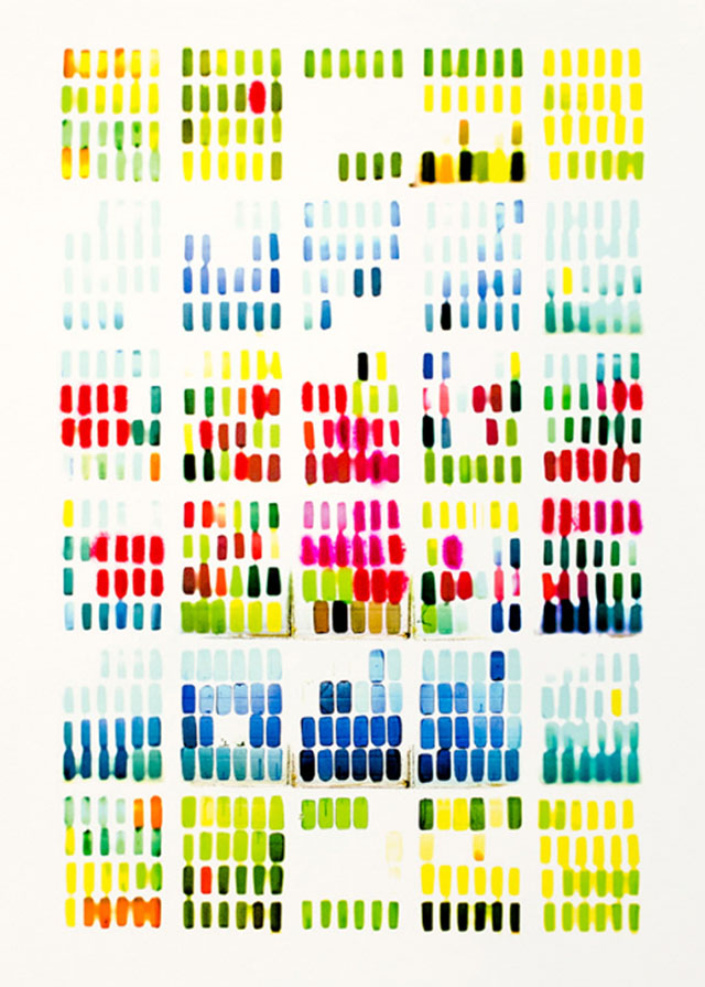 Thomas Condon, (From Future Perception Series), Digital images of color tests, 2013
